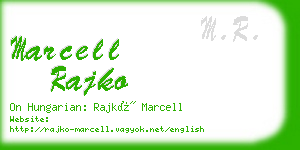 marcell rajko business card