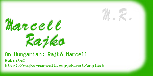 marcell rajko business card
